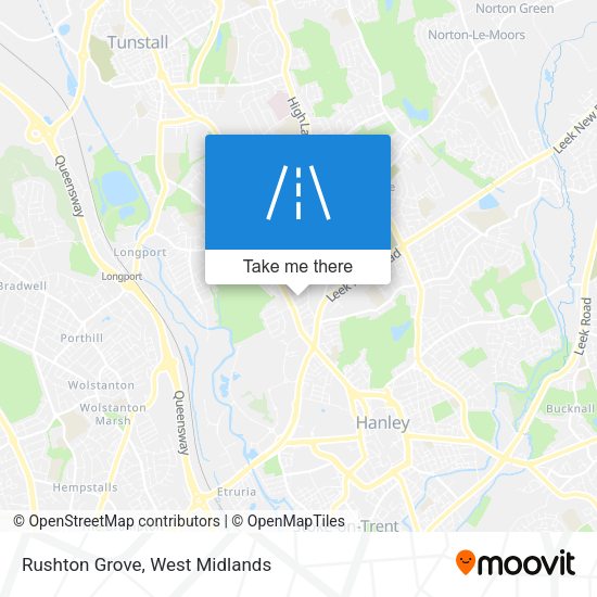 Rushton Grove map