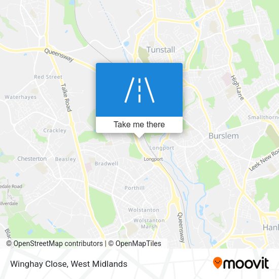 Winghay Close map