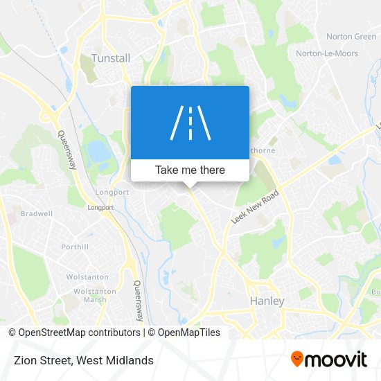 Zion Street map