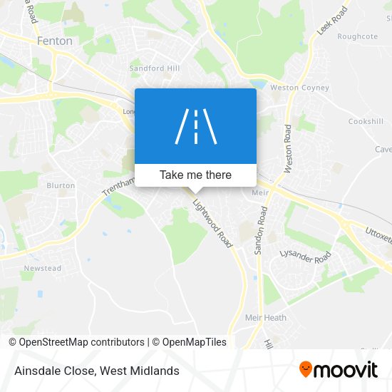 Ainsdale Close map