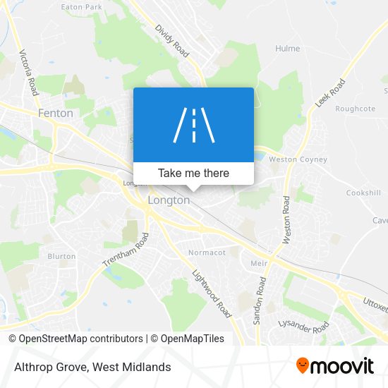 Althrop Grove map