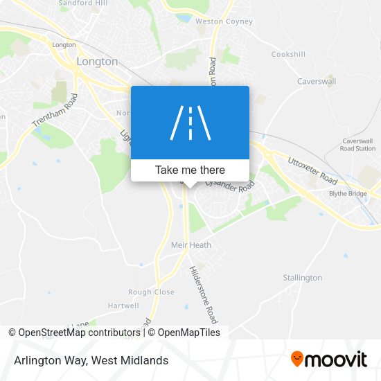 Arlington Way map