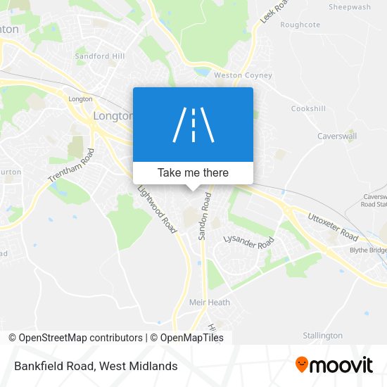Bankfield Road map