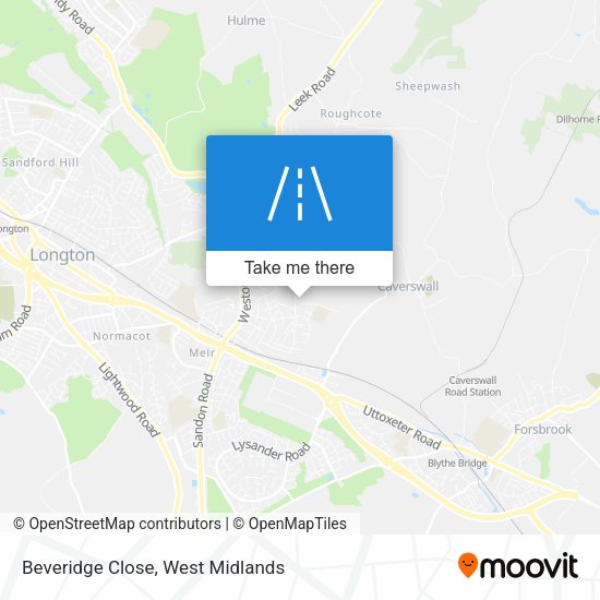 Beveridge Close map