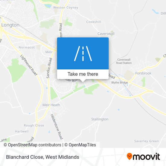 Blanchard Close map