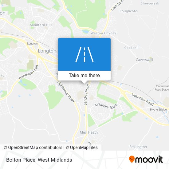 Bolton Place map