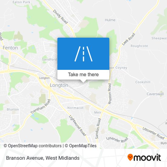 Branson Avenue map