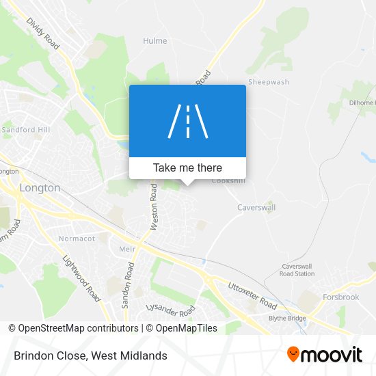 Brindon Close map