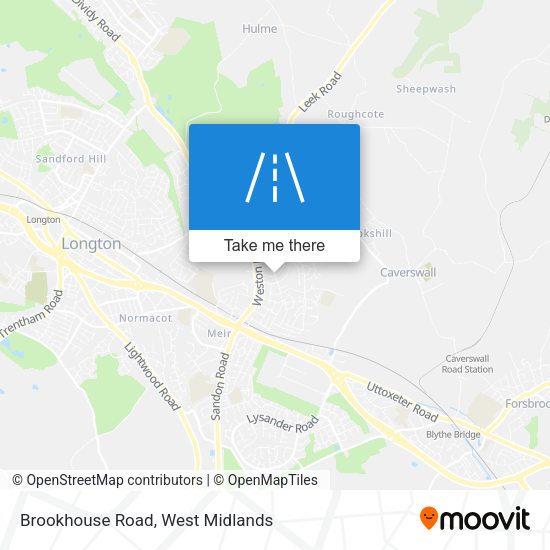Brookhouse Road map