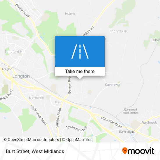 Burt Street map