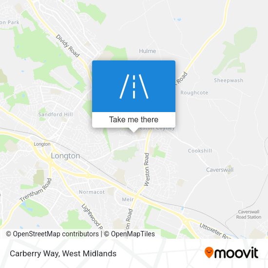 Carberry Way map