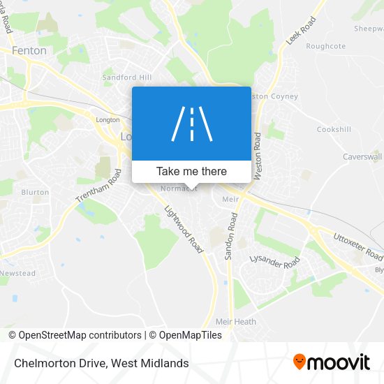 Chelmorton Drive map