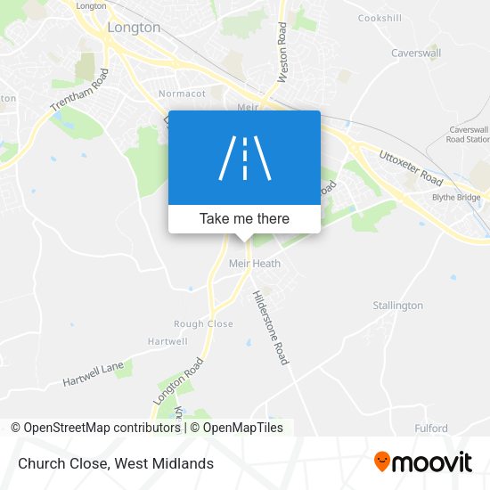 Church Close map