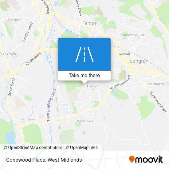 Conewood Place map