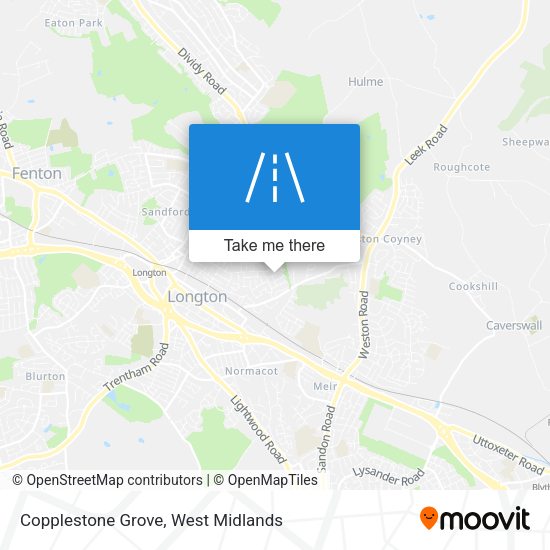 Copplestone Grove map