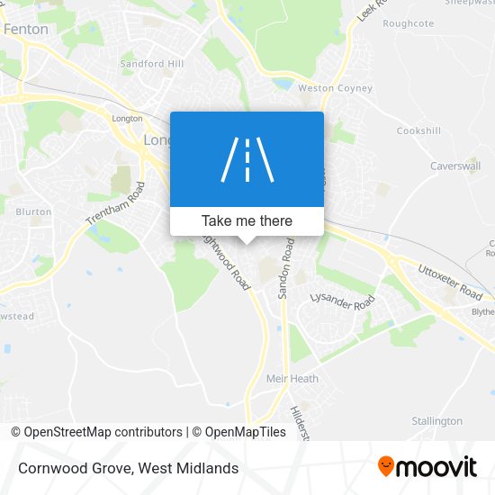 Cornwood Grove map