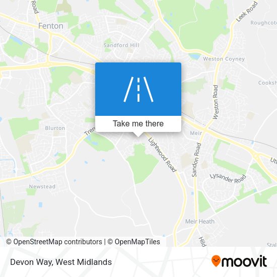 Devon Way map