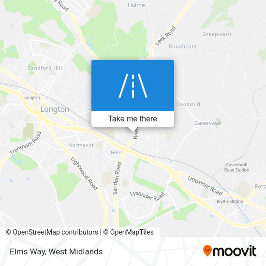 Elms Way map