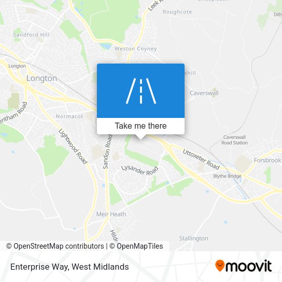 Enterprise Way map