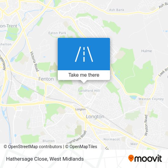 Hathersage Close map