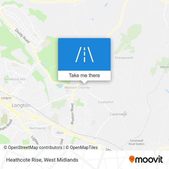 Heathcote Rise map