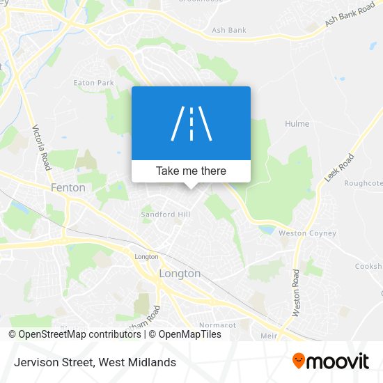 Jervison Street map