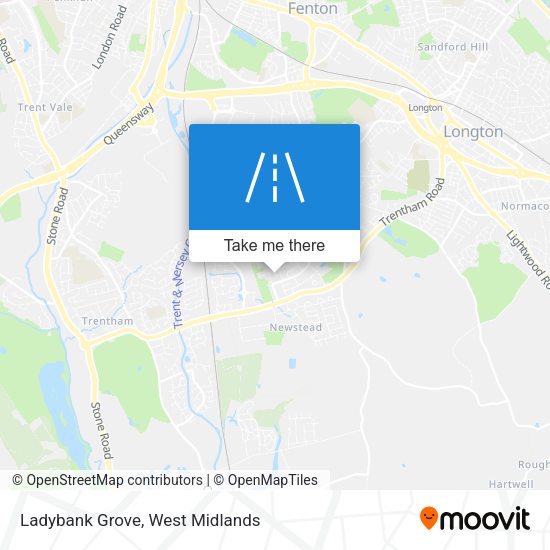 Ladybank Grove map