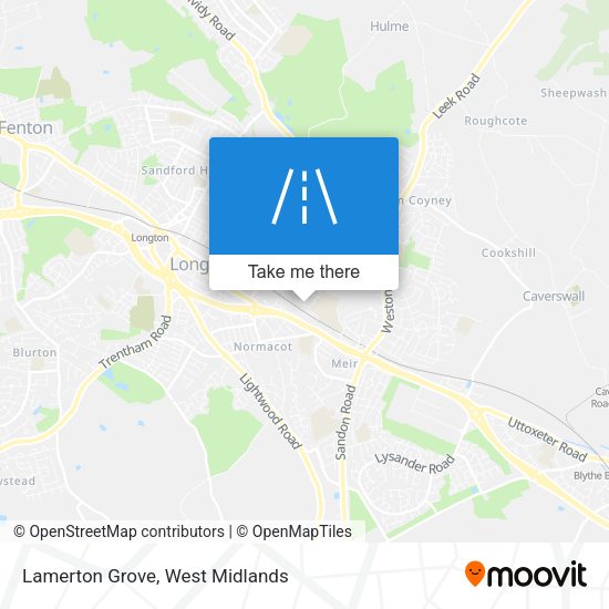 Lamerton Grove map