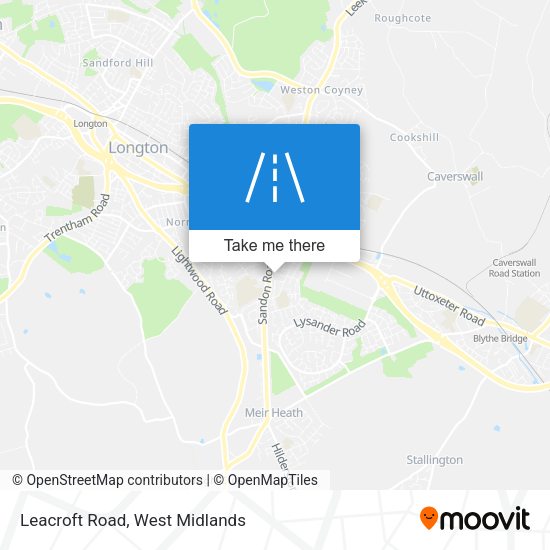 Leacroft Road map