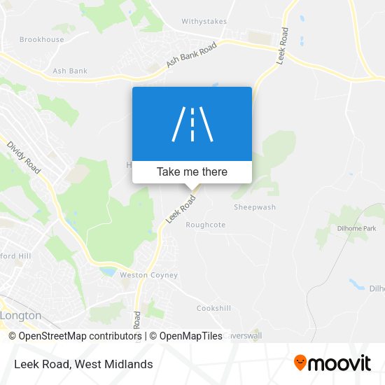 Leek Road map