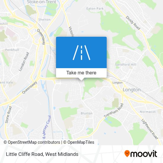Little Cliffe Road map