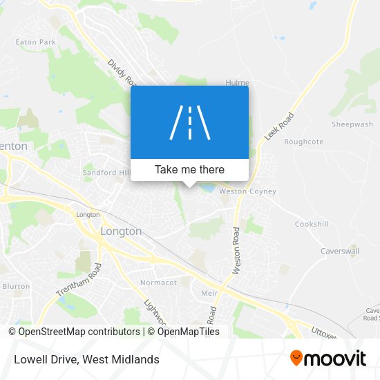 Lowell Drive map