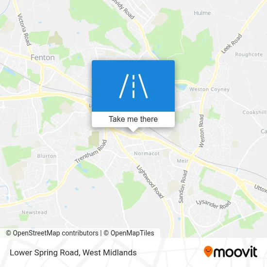 Lower Spring Road map