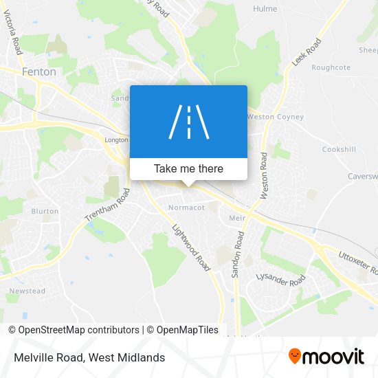 Melville Road map