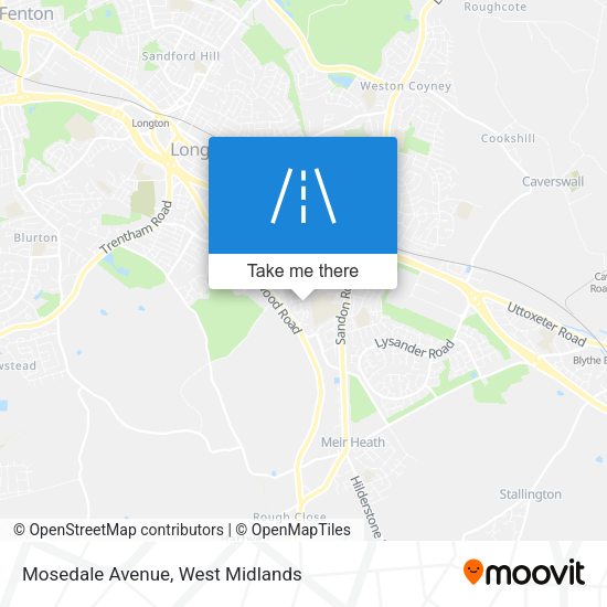 Mosedale Avenue map