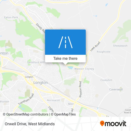 Orwell Drive map