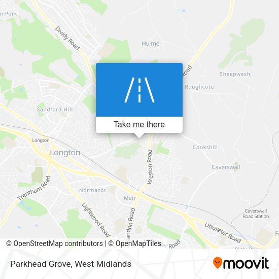 Parkhead Grove map