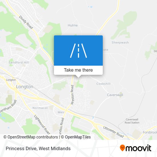Princess Drive map