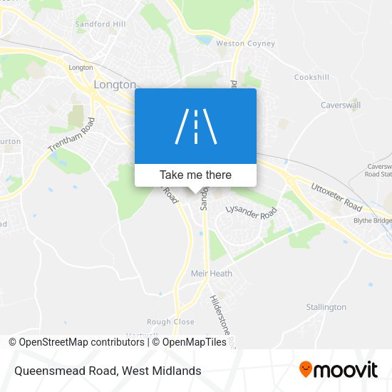 Queensmead Road map