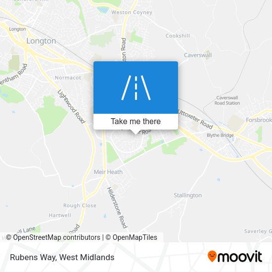 Rubens Way map