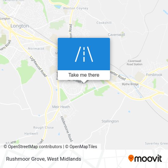 Rushmoor Grove map