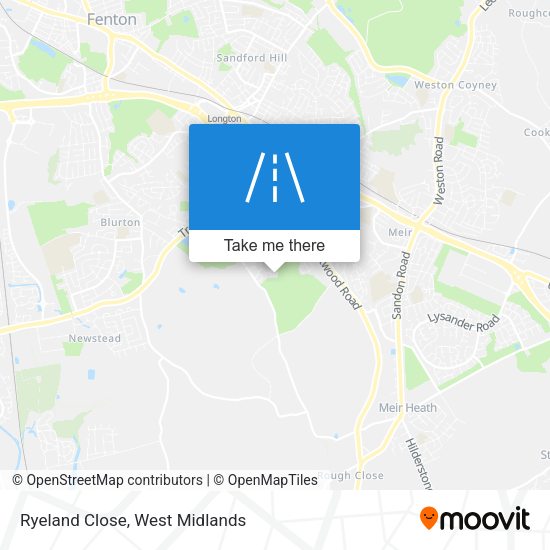 Ryeland Close map