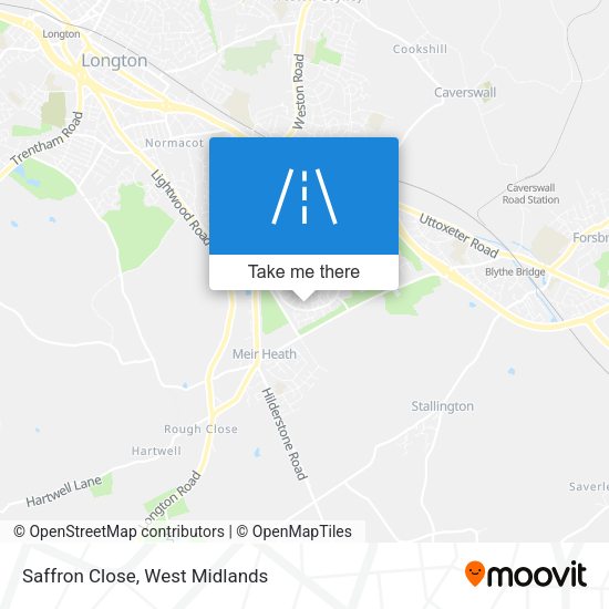 Saffron Close map