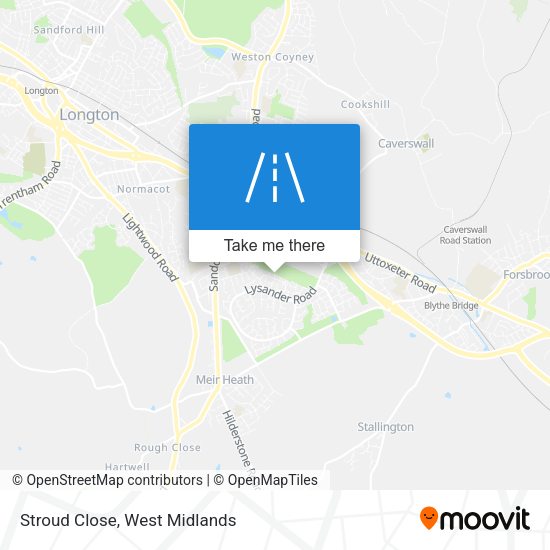 Stroud Close map