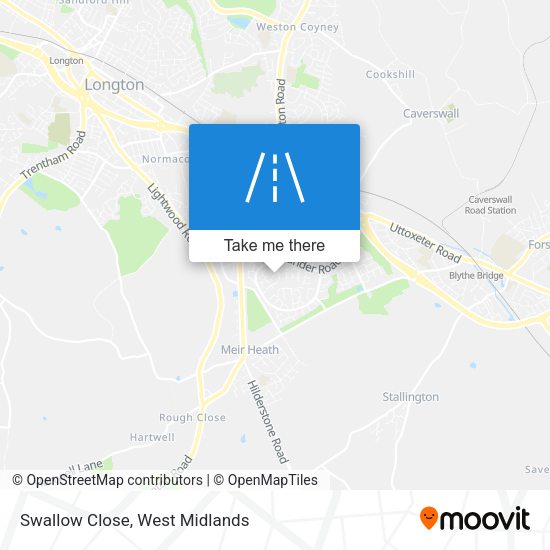 Swallow Close map