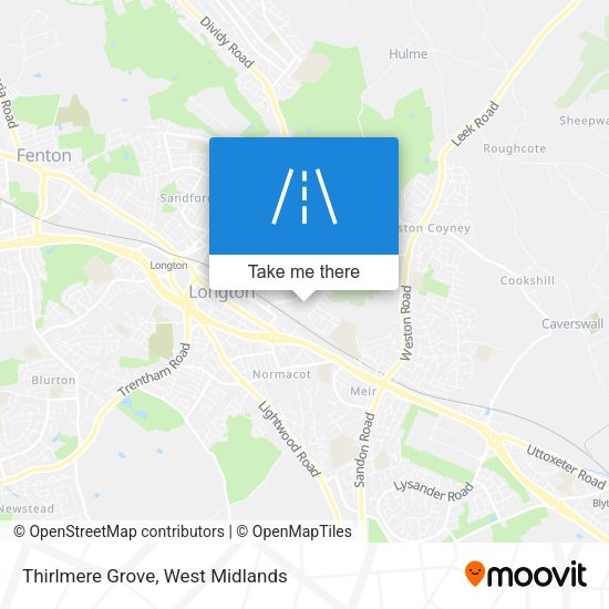 Thirlmere Grove map