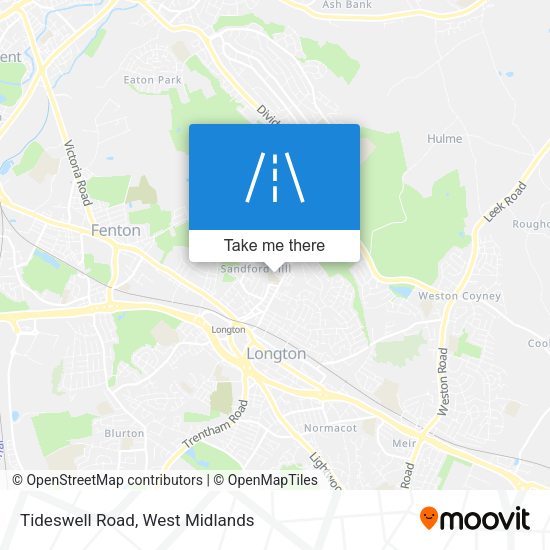 Tideswell Road map