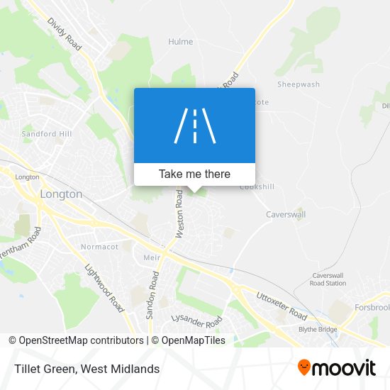 Tillet Green map