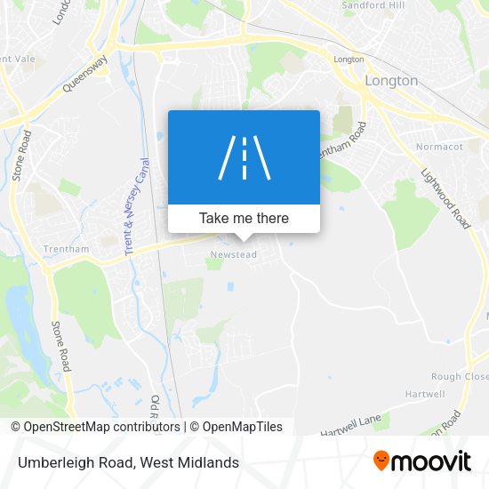 Umberleigh Road map