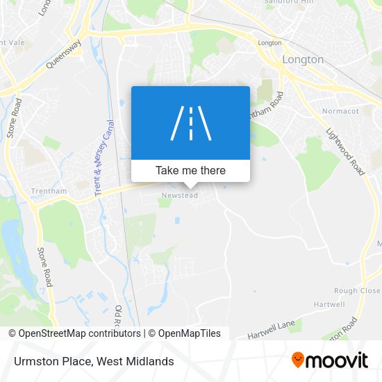 Urmston Place map
